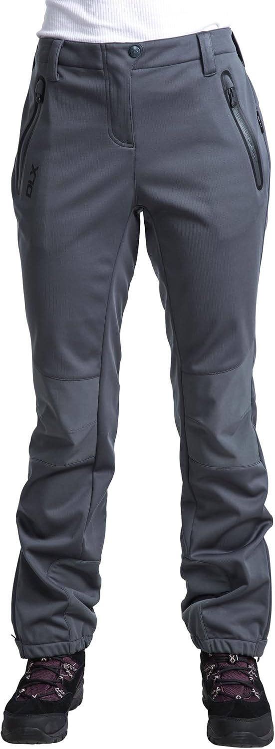DLX Damen Softshellhose Mit Seitenbelüftung Sola, Carbon