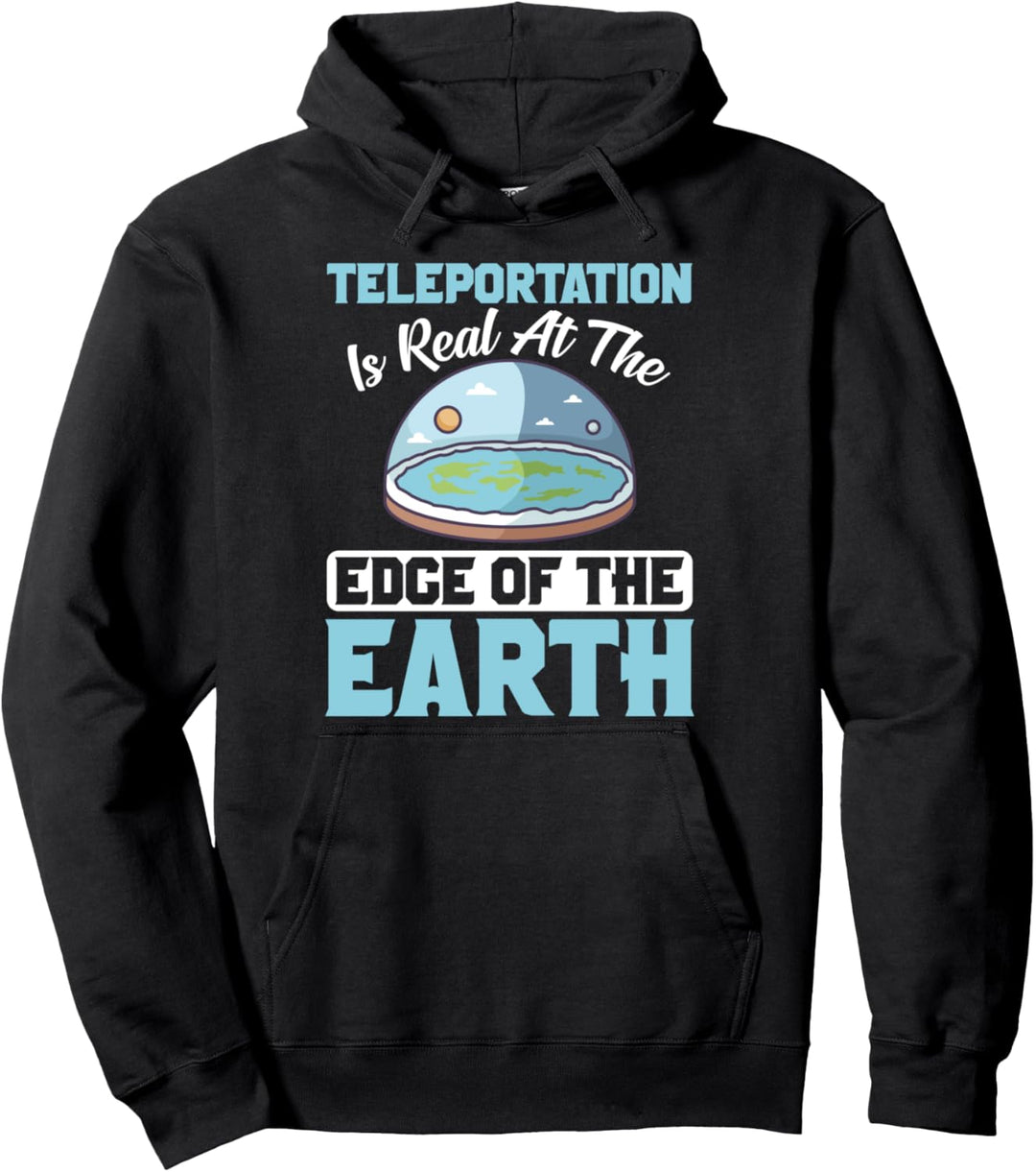Flat Earth Verschwörung Design für Verschwörungstheoretiker Pullover Hoodie