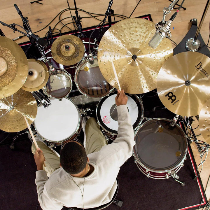 Meinl Cymbals Byzance Dual Splash 10 Zoll (Video) Schlagzeug Becken (25,40cm) B20 Bronze, Naturbelas
