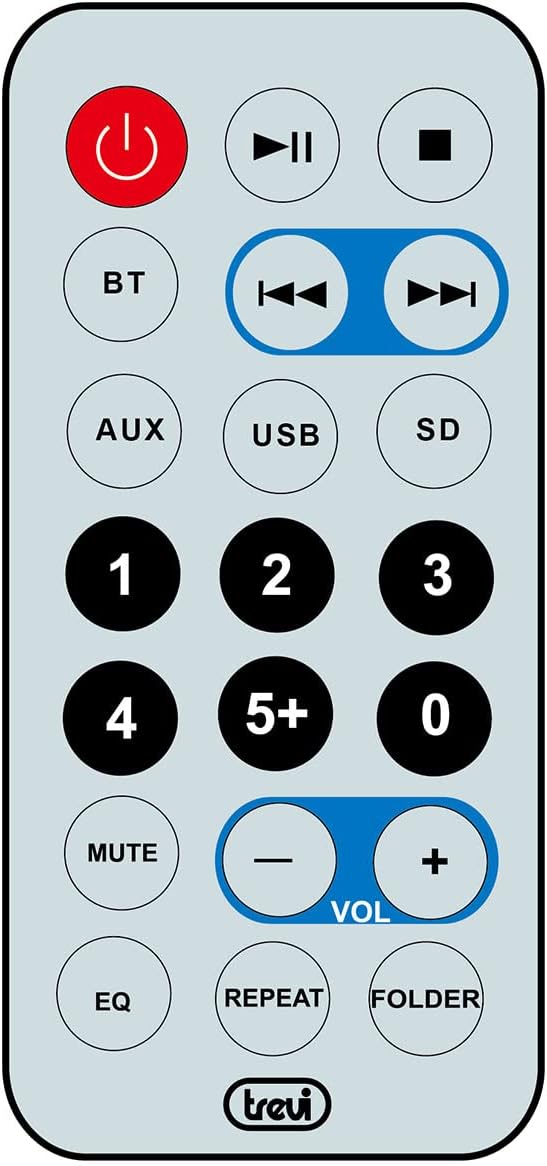 Trevi XT 104 BT Soundtower Turm-Lautsprecher, Bluetooth, MP3, USB, SD, AUX-In, Farbe NY Taxi, NY Tax