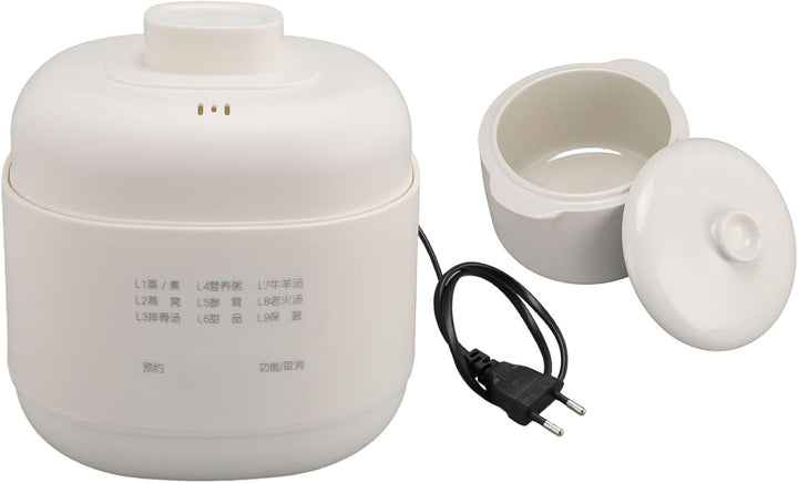 1 L Mini-Keramik-Eintopfkocher, 200 W, Elektrischer Eintopf, Keramik-Suppenbrei-Kocher, Anti-Trocken