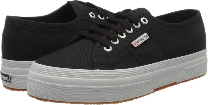 Superga Unisex 2736 Cotu Dbl3 Gymnastikschuhe 38 EU Schwarz Black Fwhite F83, 38 EU Schwarz Black Fw