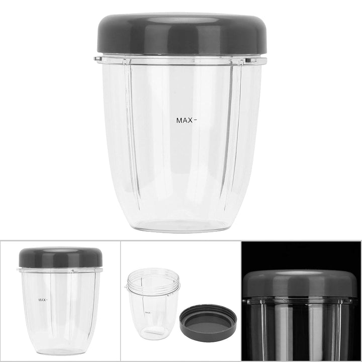 aqxreight Nutri Blender-Teile-Set – Langlebige PC-Becher + Deckel-Set für Einfaches Verschliessen un