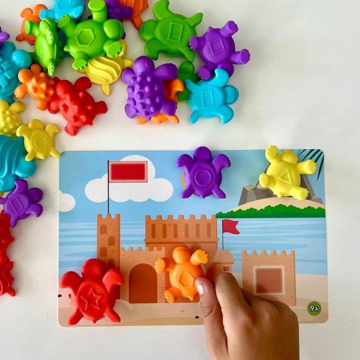 Learning Resources Mathe-Aktivitätsset Taktile Schildkröten, Zahlen lernen für Kleinkinder, Mathe-Zä