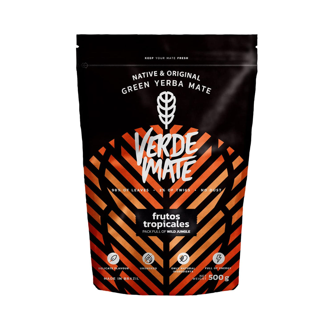 Mate Tee Verde Mate Frucht Set 1,5kg - Brasilien Yerba Mate - 5mm Grobe Blätter - Luftgetrocknet, St