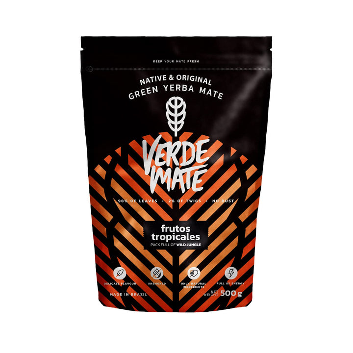 Mate Tee Verde Mate Frucht Set 1,5kg - Brasilien Yerba Mate - 5mm Grobe Blätter - Luftgetrocknet, St