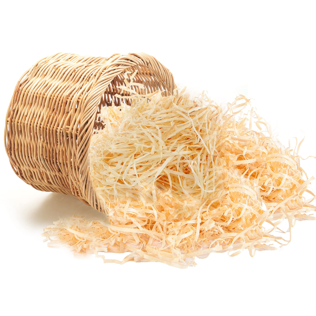 800g Naturbelassene Holzwolle | Holzspäne | Loses Verpackungsmaterial | Füllung für Geschenke und Ge