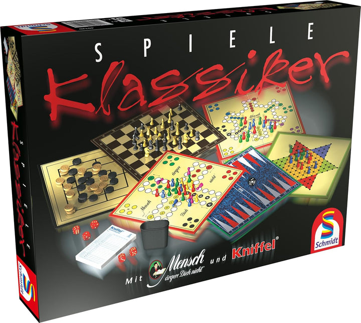 Schmidt Spiele 49120 Spiele Klassiker, Spielesammlung, 2 bis 6 Spieler, Spiele Klassiker