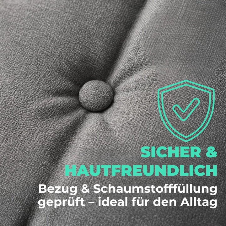 Hochlehner Auflagen 2er Set 120x50x8cm, Wasserabweisend &amp; UV-fest | Premium-Material 200gsm, Extra d