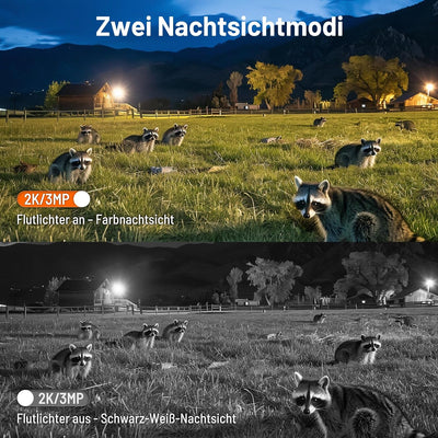 XTU 3G/4G LTE Wildkamera mit SIM Karte - Solar Wildtierkamera mit Handyübertragung App,2K Überwachun