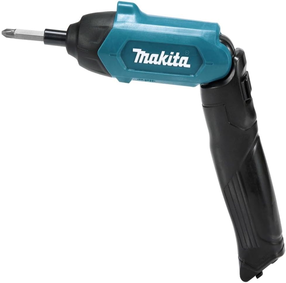 Makita DF001DW Akku-Knickschrauber mit integriertem Akku inklusiv Zubehör-Set im Transportkoffer, 30