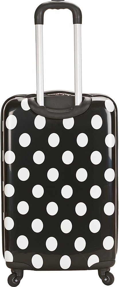 Rockland Laguna Beach Hartschalen-Spinner-Gepäck, Schwarze Punkte, Handgepäck, 50,8 cm (20 Zoll), Sc