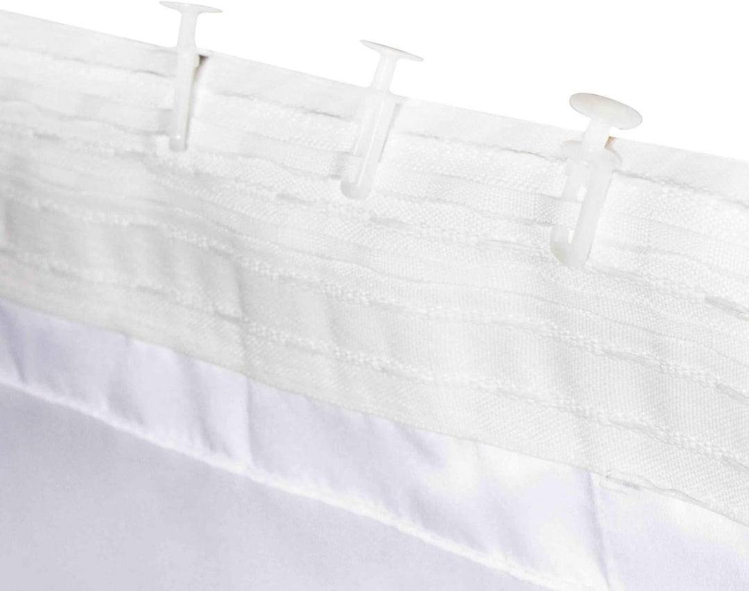 ABAKUHAUS Weiss Rustikaler Gardine, Winter-Pferdetier, Schlafzimmer Kräuselband Vorhang mit Schlaufe