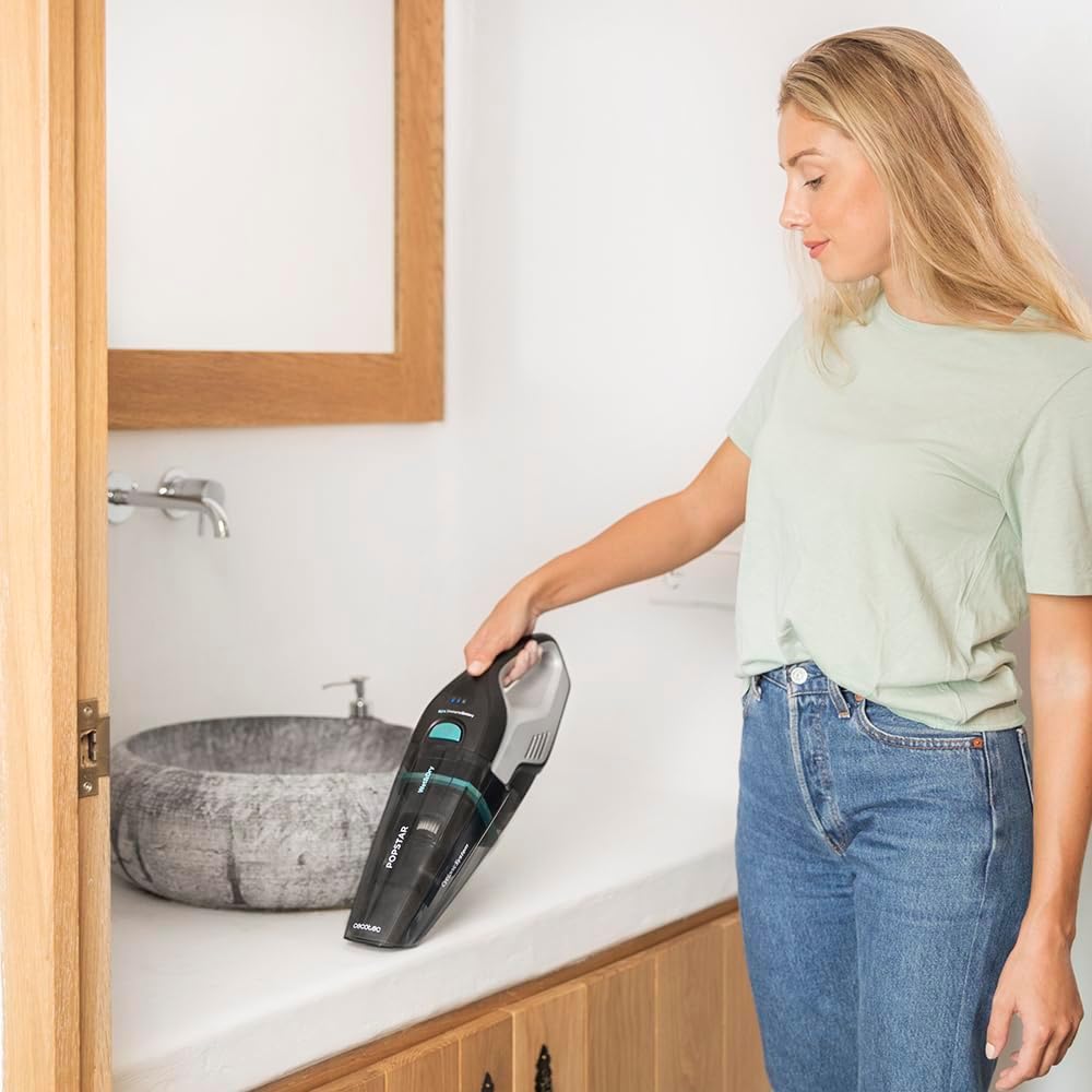 Cecotec Handstaubsauger Conga Popstar Micro- Hand,18.5V, beutellos, Wet&amp;Dry System, 500 ml Fassungsv
