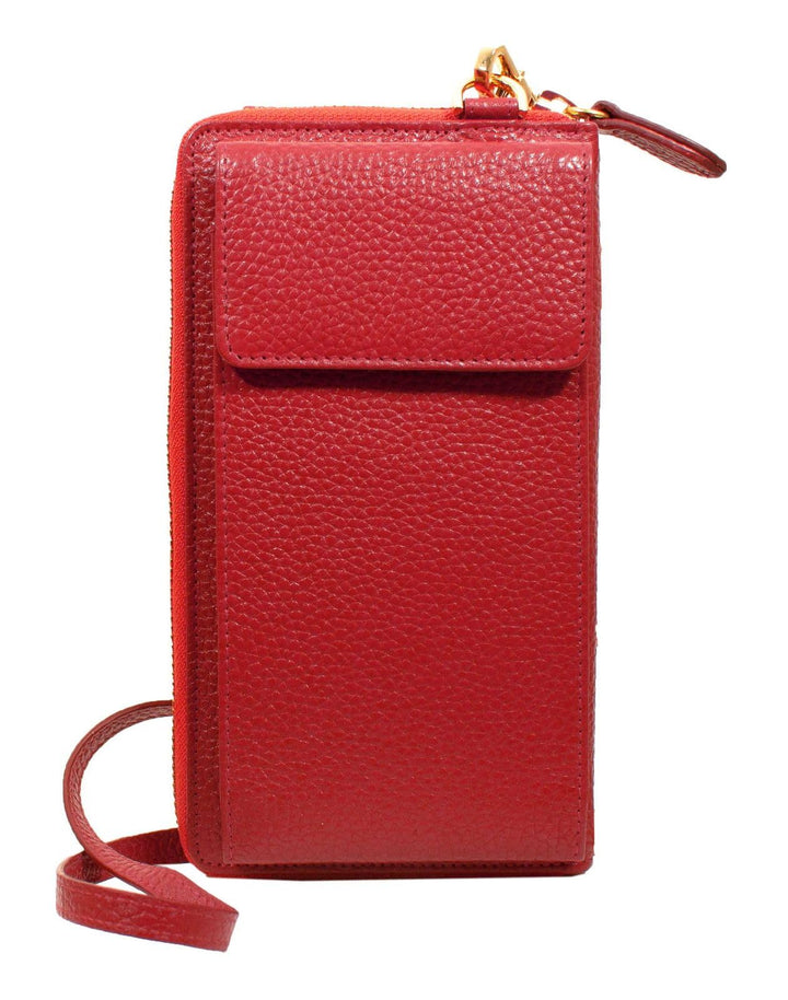 BRAUN BÜFFEL Asti Handytasche Leder 19 cm Rot, Rot
