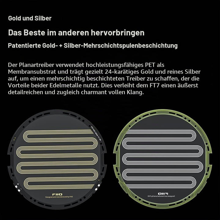 FiiO FT7 Flagship Over-Ear-Kopfhörer mit offener Rückseite