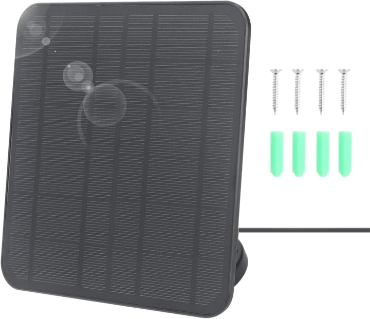 für Ring Solar Panel, 12 W Solar Panel Kamera Ladegerät für Ring für Kamera für Stick Up Cam Akku 2.