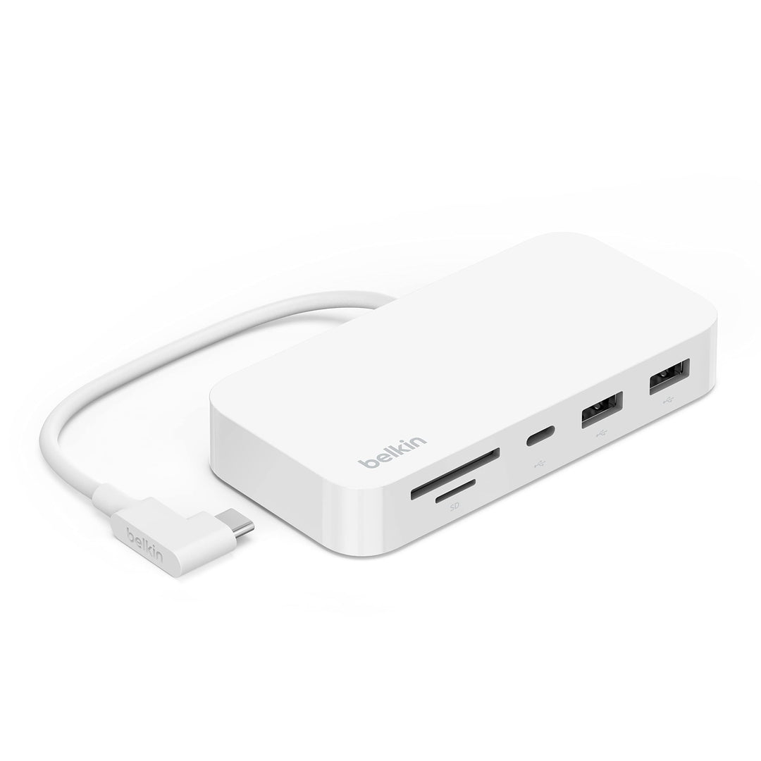 Belkin 6-in-1-USB-C-Hub, rückseitig montierbare Dockingstation für iMac 24″ mit SD-/microSD-Kartenle