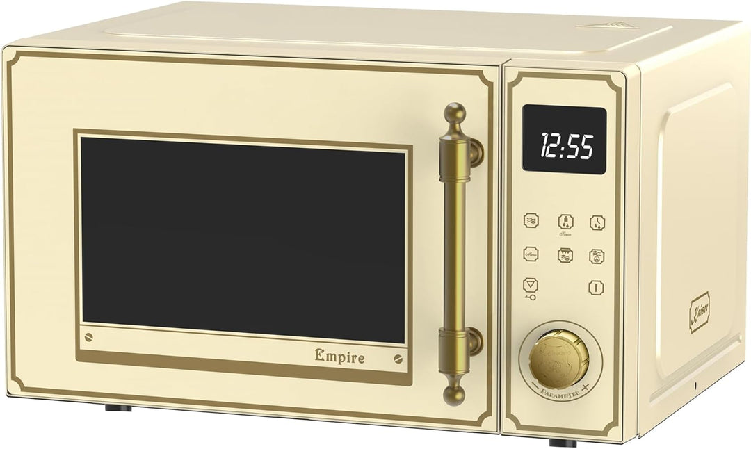 Kaiser Empire Em 2300 ElfEm Retro Mikrowelle in Elfenbein / 23L/ Grill/Heissluft/ 1100W Grill/ 2200W