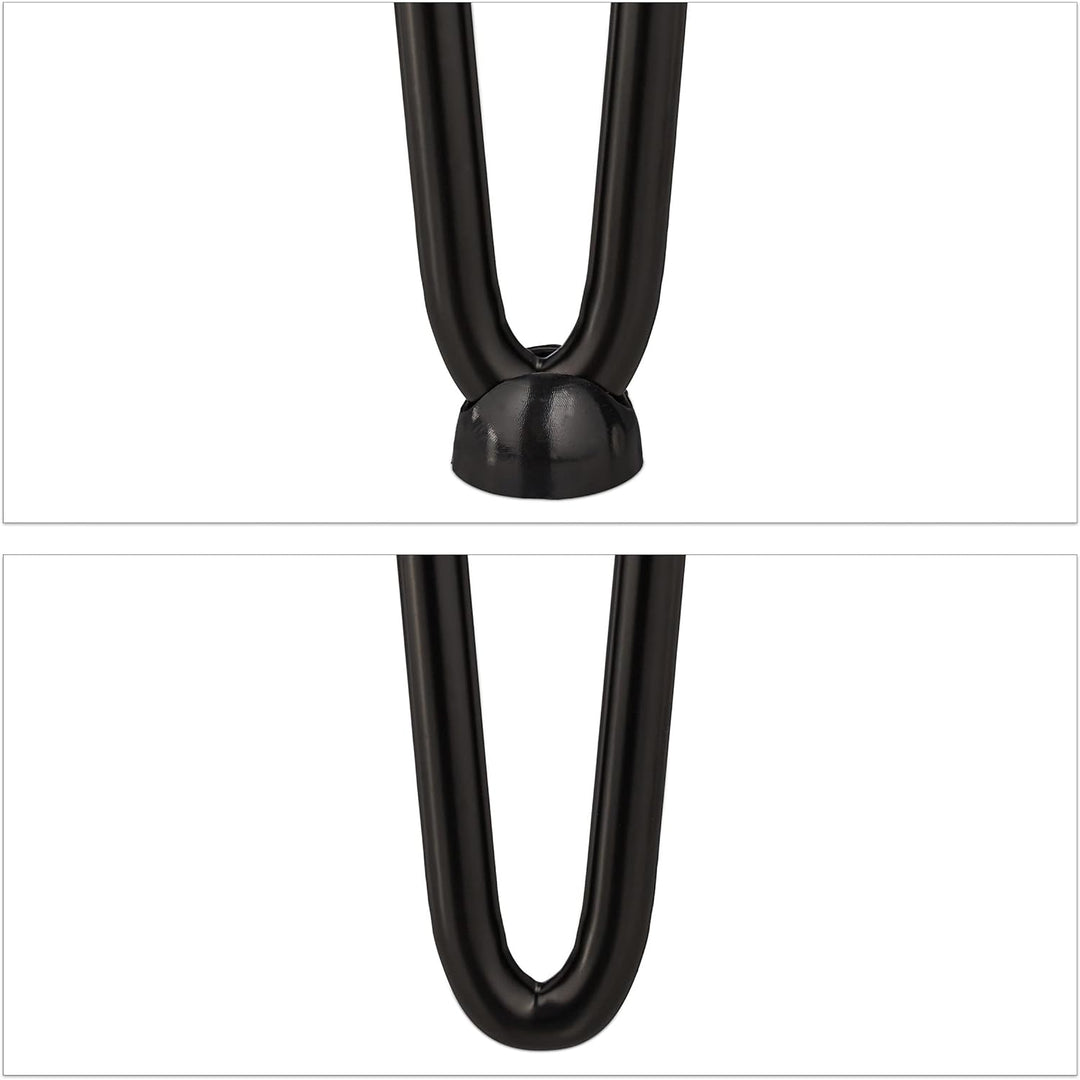 Relaxdays Hairpin Legs, 4er Set, 2 Streben, Metall, Haarnadel Tischbein für Hocker, Tisch &amp; Schrank,
