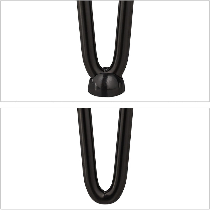 Relaxdays Hairpin Legs, 4er Set, 2 Streben, Metall, Haarnadel Tischbein für Hocker, Tisch &amp; Schrank,