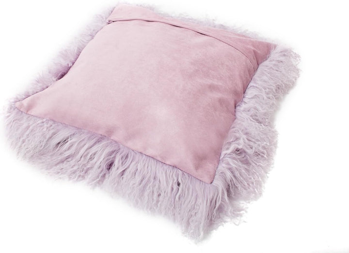 Reissner Lammfelle Tibet Lammfell Kissenbezug langflorig 30x30cm JAY05 Farbe hell lila Jay05 Hell Li