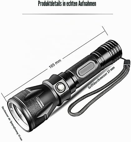 WESLITE Tauchlampe Aufladbar, Tauchlampe LED 1800 Lumen Tauchen Unterwasser Taschenlampe 4 Modi Unte