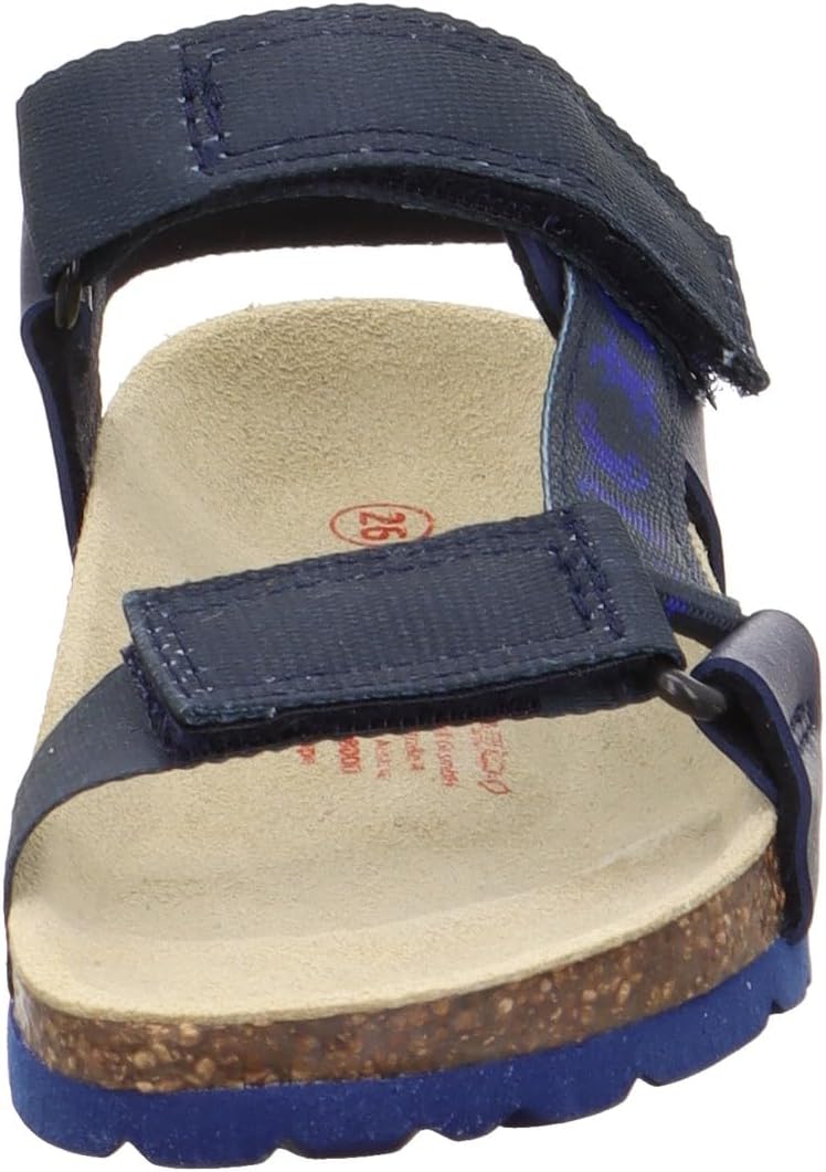 Superfit Jungen Fussbettpantoffel Hausschuh 27 EU Blau 8000, 27 EU Blau 8000