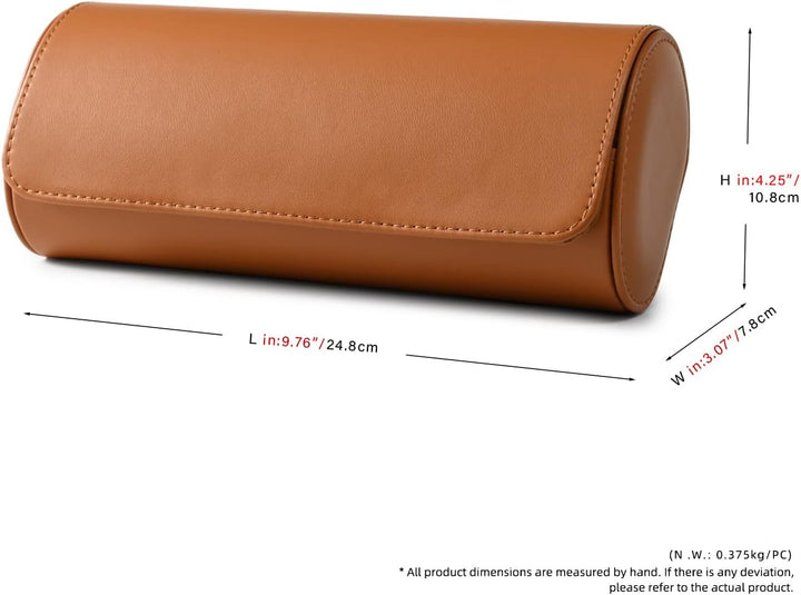 Oirlv Luxus PU Leder 3 Schlitze Uhrenrolle Uhrenbox Für Geschenkbox Weihnachten Jubiläum Geburtstag(