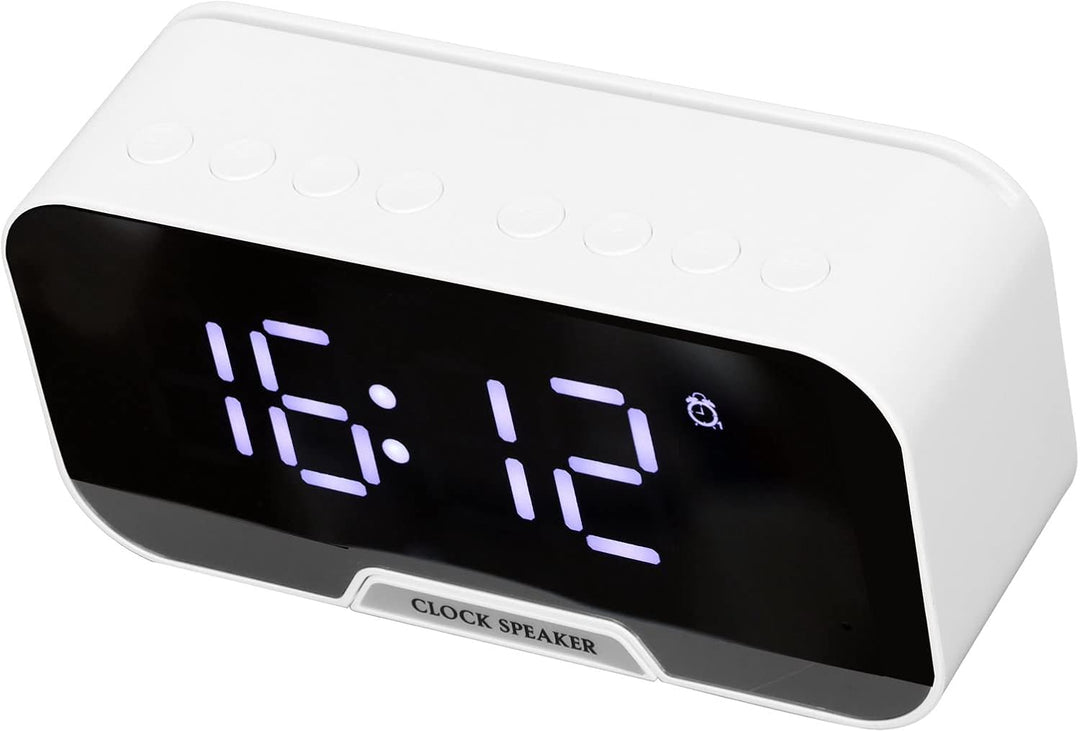 Elprico Radiowecker, D-88 Multifunktionaler Bluetooth-Wecker mit Lautsprecher, Lautsprecher mit Zwei