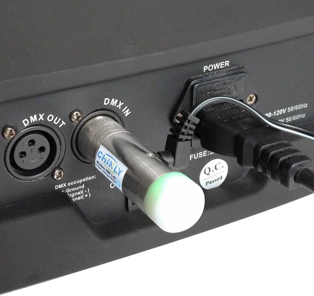 CHINLY 4pcs DMX512 2,4G ISM Kabelloser XLR-Sender/Empfänger männlich/weiblich LED-Lichtsteuerung Kur