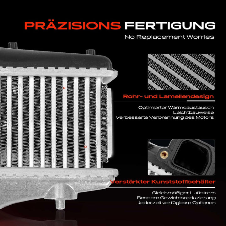 Frankberg Ladeluftkühler Turbokühler Kompatibel mit Civic IX FB FG 1.6L 2.2L 2013-2016 Civic IX Tour