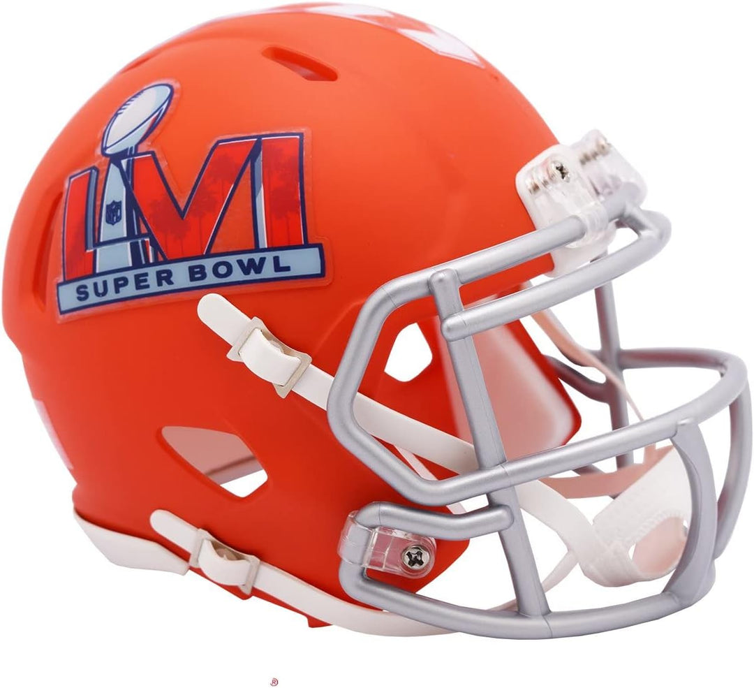 NFL Mini Helm Speed Super Bowl LVI 56 Superbowl Footballhelm LA L.A. Los Angeles