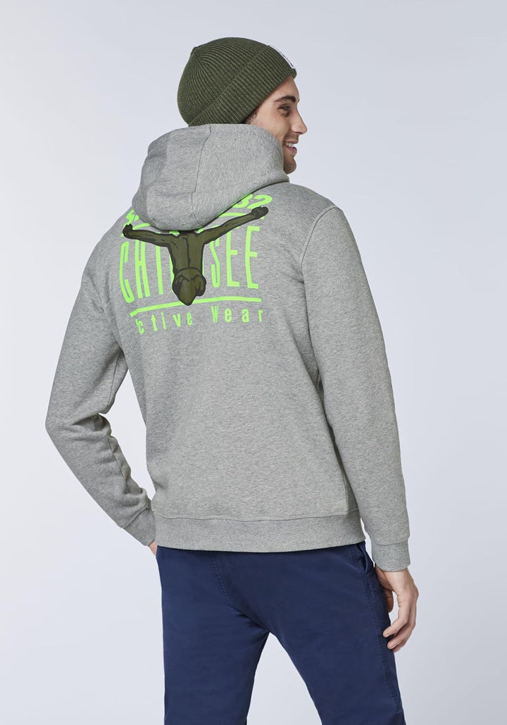 CHIEMSEE Sweatjacke mit Kapuze und Jumper-Motiven S Neutr. Gray, S Neutr. Gray
