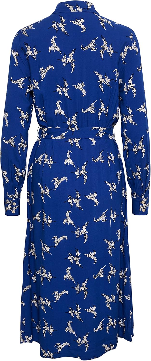 PART TWO Damen Silane Kleid Casual Dress 34 Mazarine Blue Bouquet Print, 34 Mazarine Blue Bouquet Pr