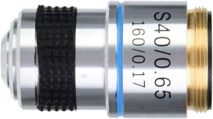 Biologisches Mikroskop, Fydun 40X Achromatische Objektiv Linse Biomikroskop 160/0.17 (Feder) Mikrosk