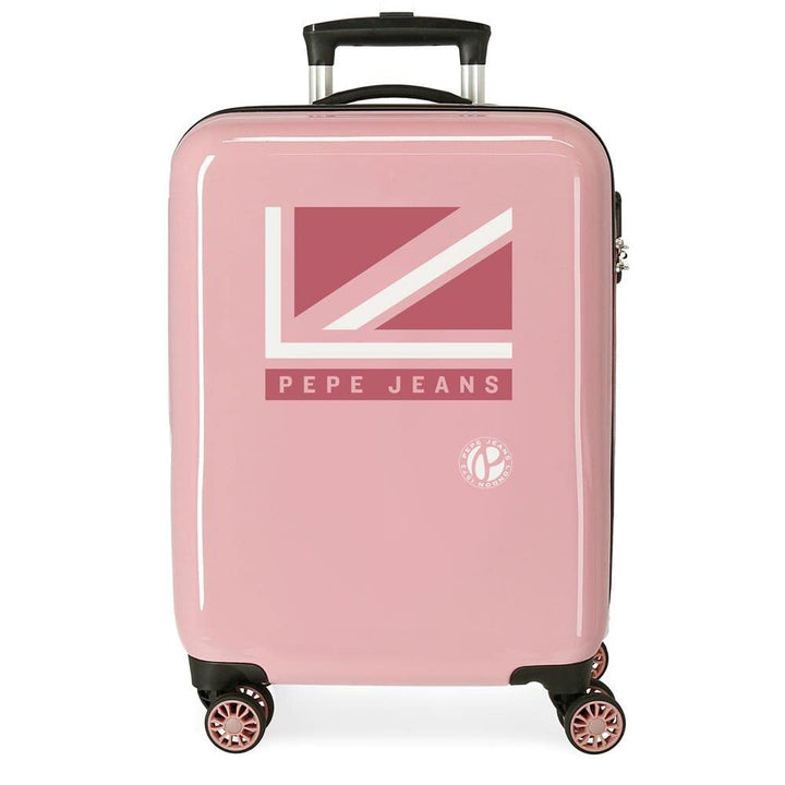Pepe Jeans Carol Kabinentrolley, Rosa, 38 x 55 x 20 cm, Hartplastik, seitlicher Kombinationsverschlu