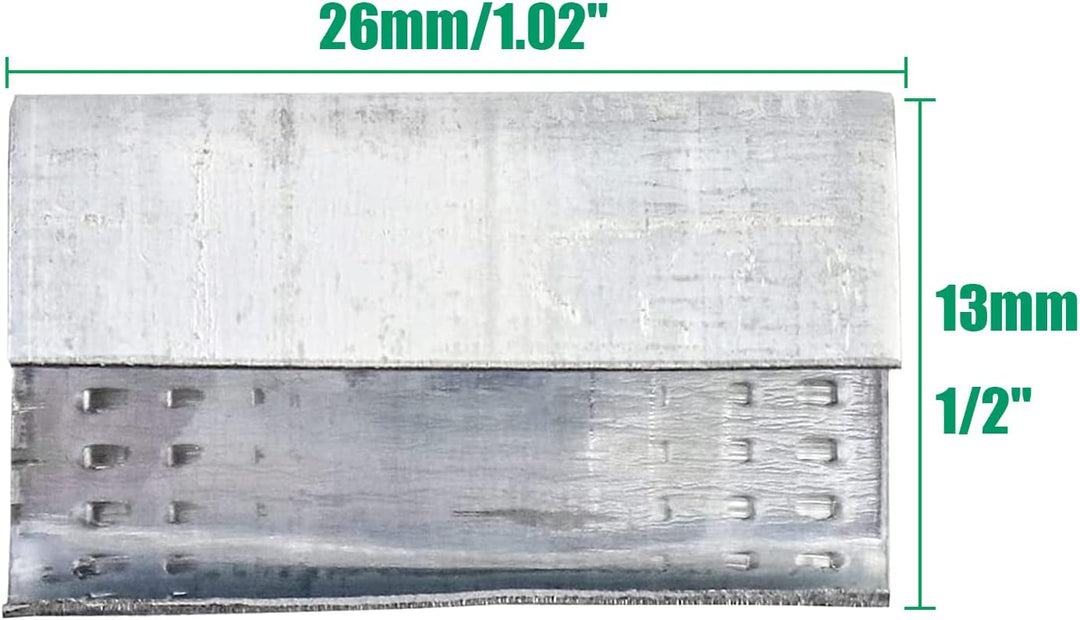 2000 Stück 13mm Verschlusshülsen für PP/PET Umreifungsband 2000pc1306, 2000pc1306