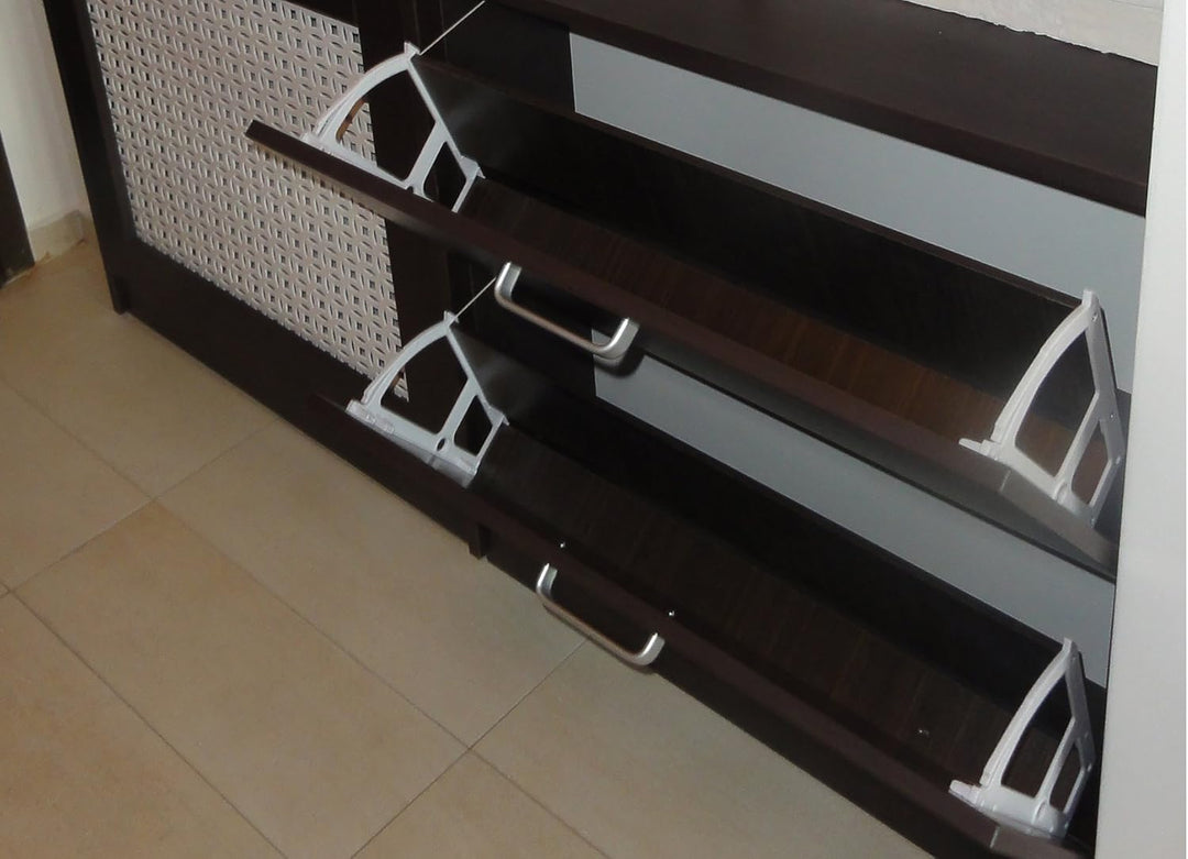 4 x Schuhschrank Mechanismus Schliessmechanismus Schue Schubladen Weiss