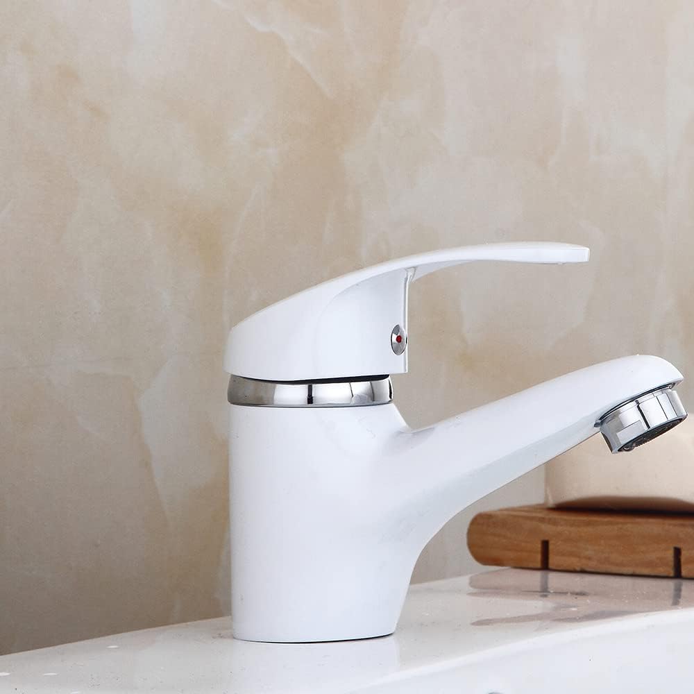 Wasserhahn Bad Waschtischarmatur mit Zugstange Einhebelmischer Wasserhahn Bad mit Auslauf Höhe 4.5 c