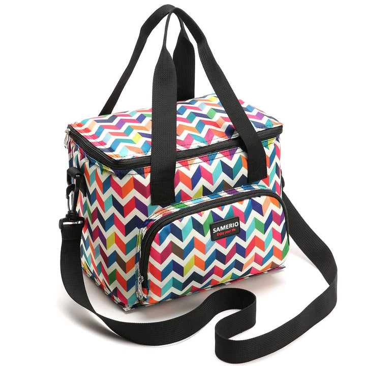 Kühltasche Gross Isolierte Lunchtasche Isoliertasche zur Unterwegs Arbeit Schule Strand Lunch Tasche