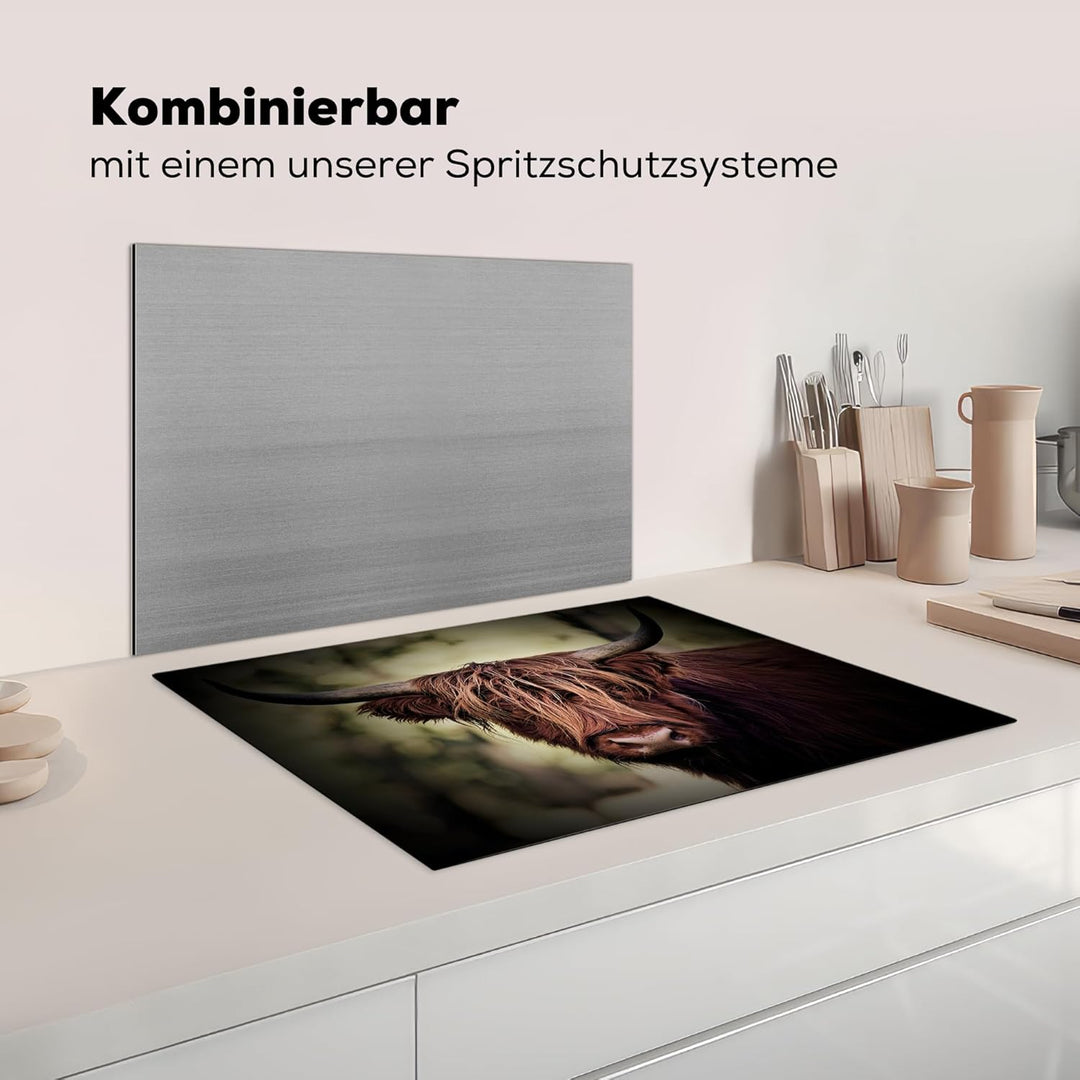 KitchenYeah© Herdabdeckplatte Einteilig Ceranfeld Abdeckplatte für Induktionsschutz Ceranfeldabdecku