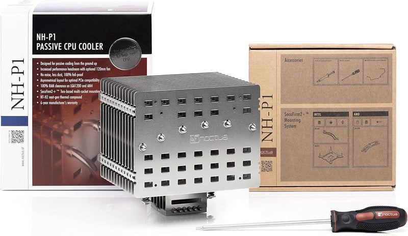 Noctua NH-P1, Passiv CPU-Kühler - Lüfterloser Kühlkörper für 100% Lautlose Kühlung