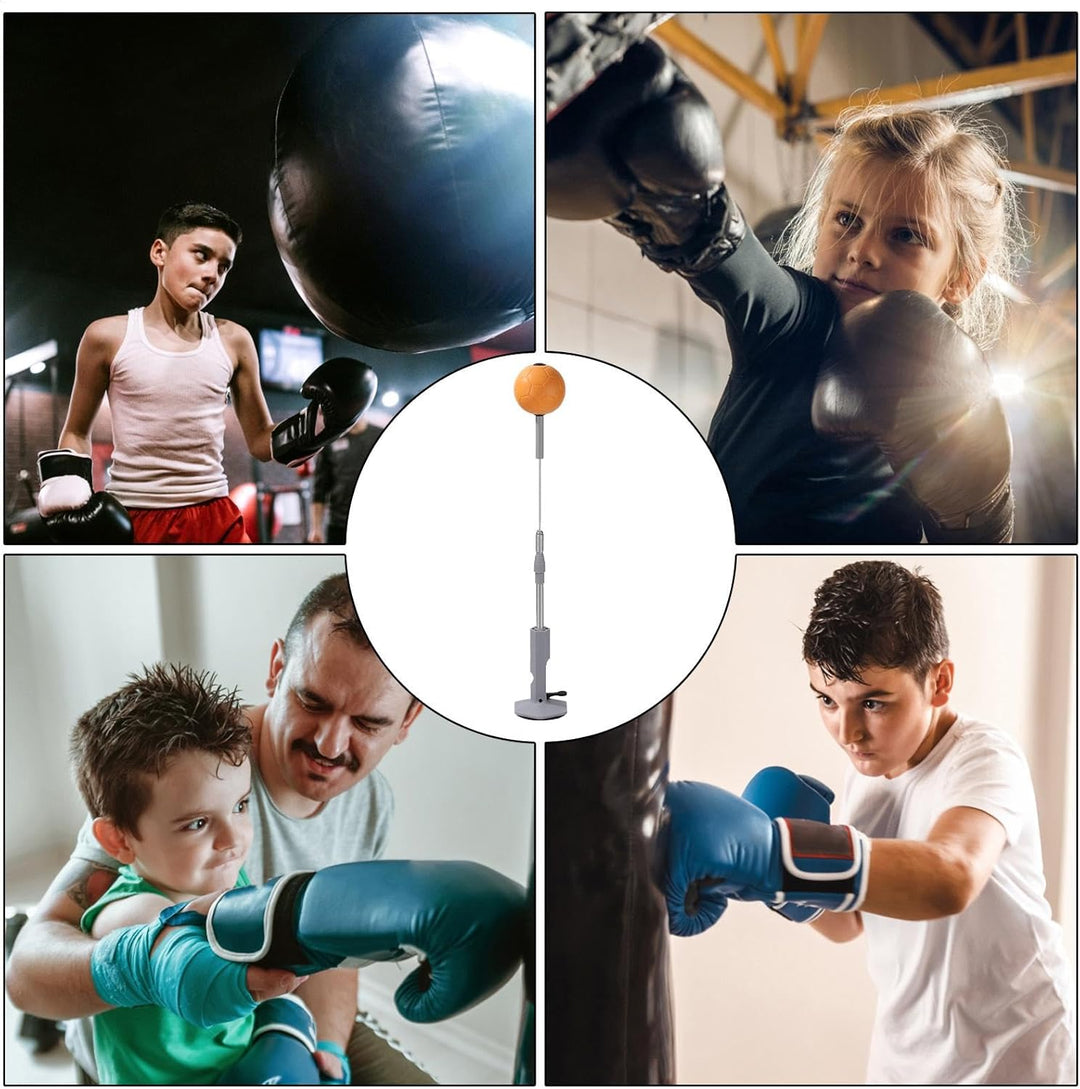 freistehende Reflex -Bag -Kit - Speed Boxing Stehbeutel | Einstellbare Höhe starker Saugboxer Sac