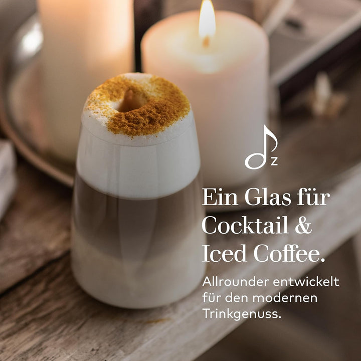 Zwiesel Glas Universalbecher Vivid Senses (4-er Set), vielseitig einsetzbare Trinkgläser, spülmaschi
