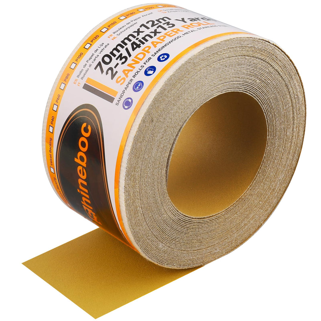 Körnung 180 Netz Schleifpapier Rolle Klett, 70 mm x 12 m, Kollokation mit 70mm Breites Handschleifer