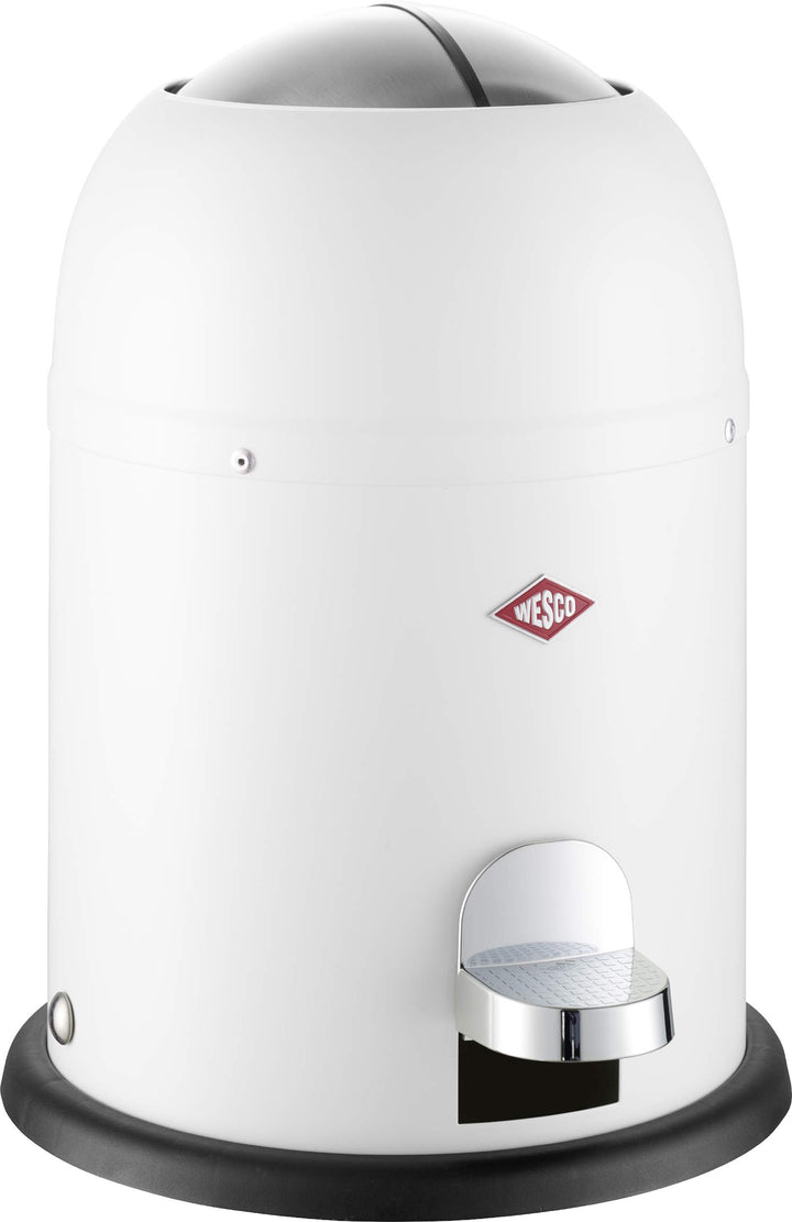 WESCO Mini Master Abfalleimer 6 L, Weiss Matt, Weiß Matt