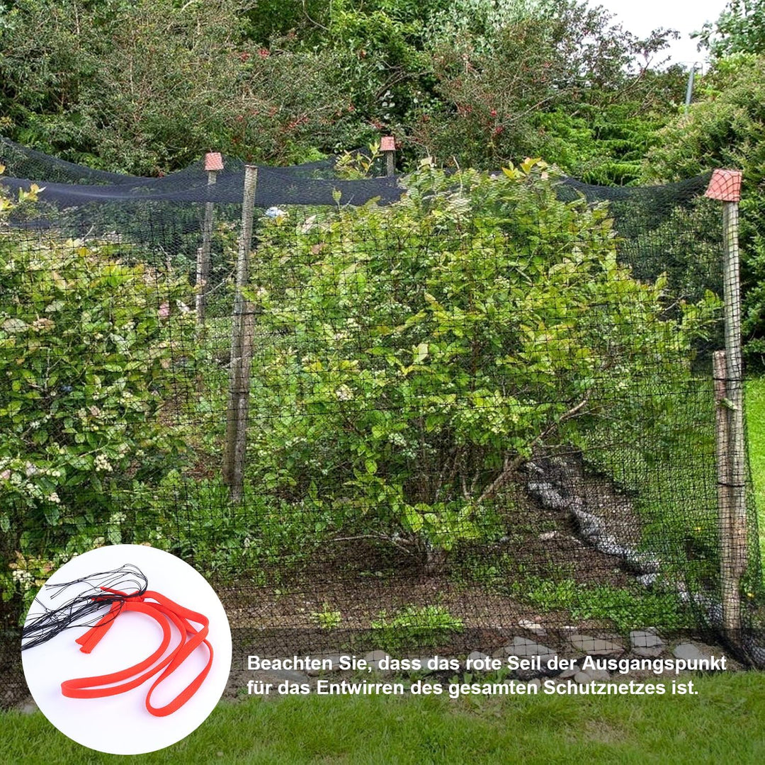 Vogelschutznetz Engmaschig Vogelnetze 7.5x15m mit Maschenweite 5cm Taubennetz Balkon Teichnetz Feinm