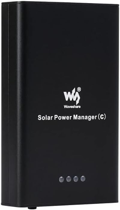 Solar Power Manager (C), Compatible with 6V~24V Solar Panels, Supports 3X 18650 Batteries(Not Includ