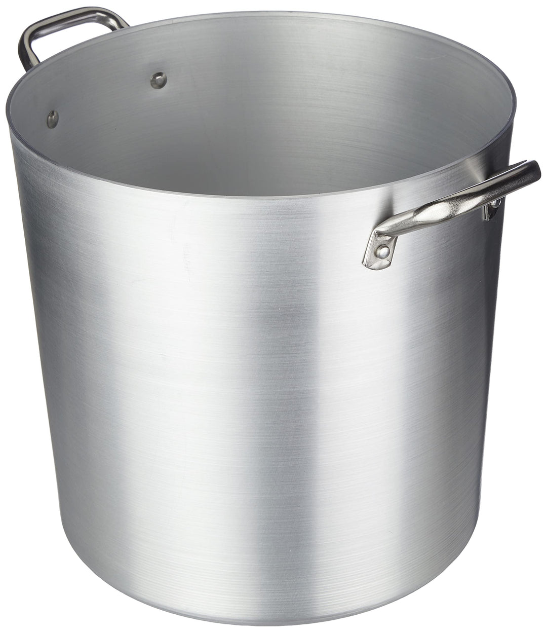Pentole Agnelli Linie 2 mm Suppentopf aus Aluminium mit 2 Griffen, Durchmesser – 30 cm, Edelstahl, S